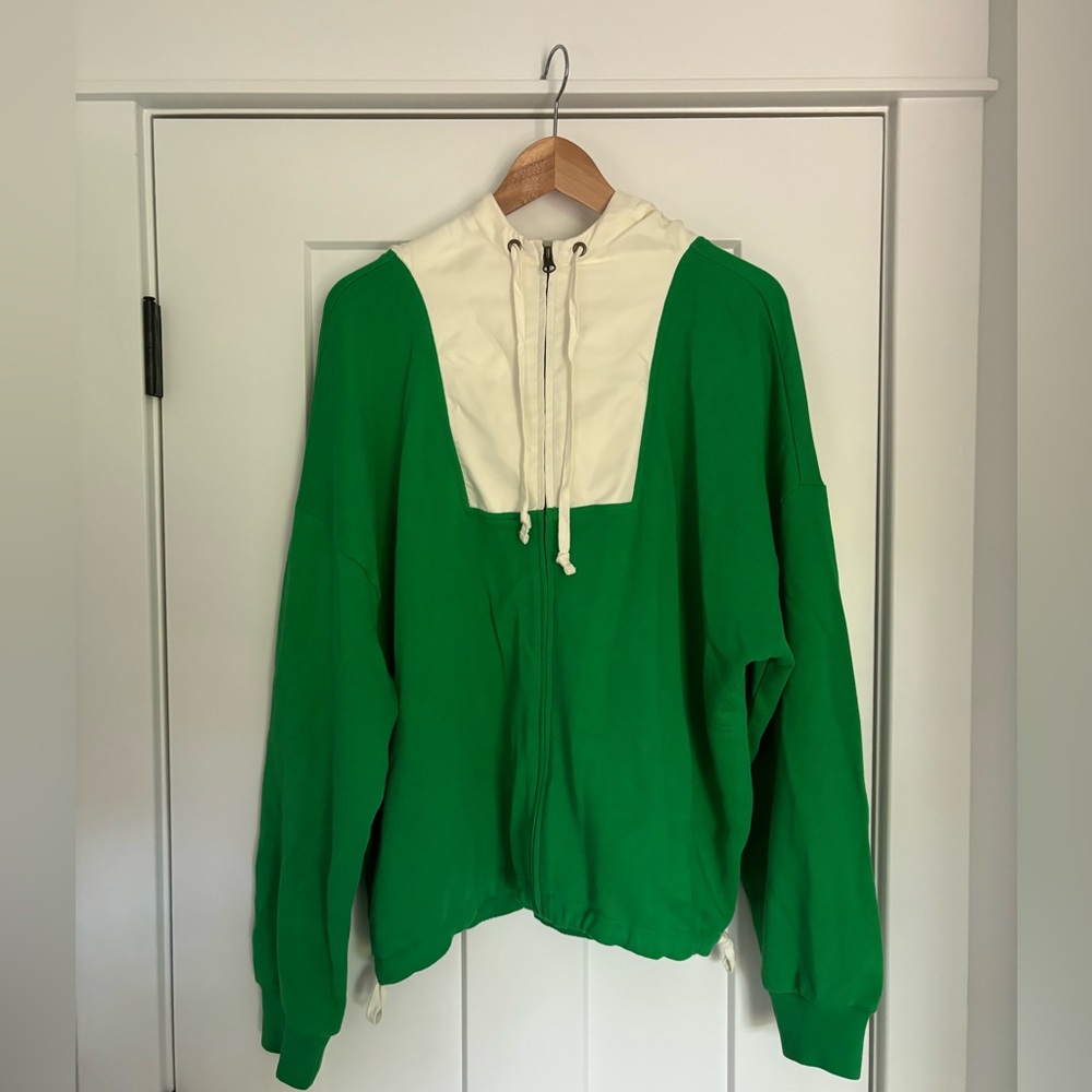 Jcrew zip up hooded jacket